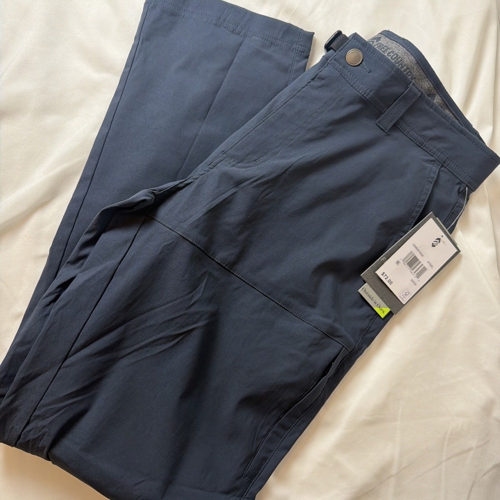 Free Country Mens Blue Pull On Nylon Casual Stretch Pants Sz 32 X 32 NWT - Picture 8 of 9